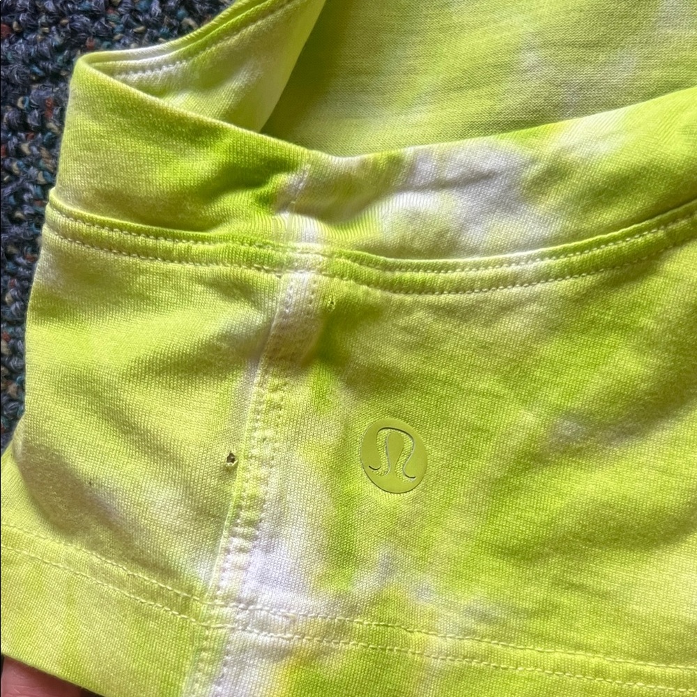 Neon Yellow Tie-Dye Crop Tank Top - Women - Picture 3 of 3
